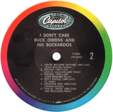 Buck Owens And His Buckaroos : I Don't Care (LP,Album,Mono)