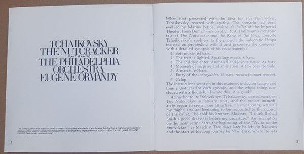 Pyotr Ilyich Tchaikovsky / Philadelphia Orchestra, The - Eugene Ormandy : The Nutcracker Ballet, Op. 71 (Excerpts) (Reissue)