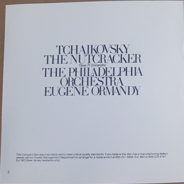 Pyotr Ilyich Tchaikovsky / Philadelphia Orchestra, The - Eugene Ormandy : The Nutcracker Ballet, Op. 71 (Excerpts) (Reissue)