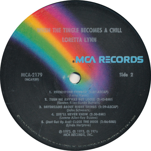 Loretta Lynn : When The Tingle Becomes A Chill (LP,Album)