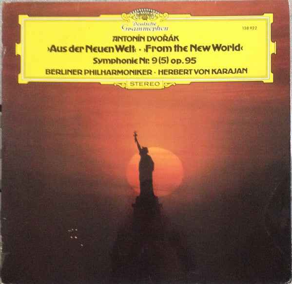 Antonín Dvořák ‧ Berliner Philharmoniker ‧ Herbert von Karajan : Symphonie Nr. 9 (5) E-Moll Op. 95 "Aus Der Neuen Welt" (LP,Stereo)