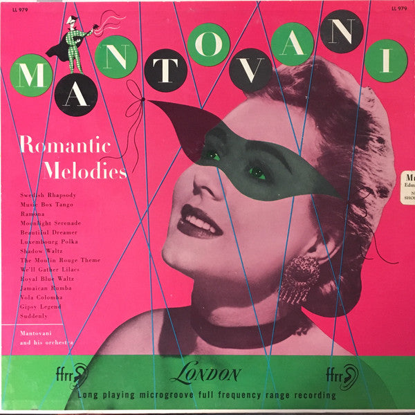 Mantovani And His Orchestra : Romantic Melodies (LP,Album)