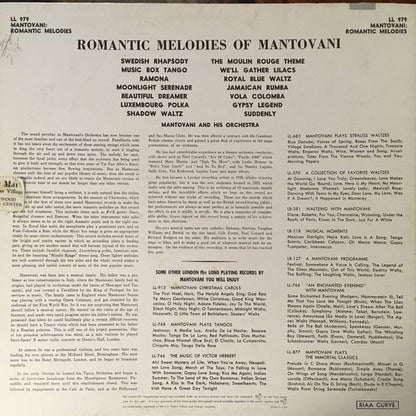 Mantovani And His Orchestra : Romantic Melodies (LP,Album)