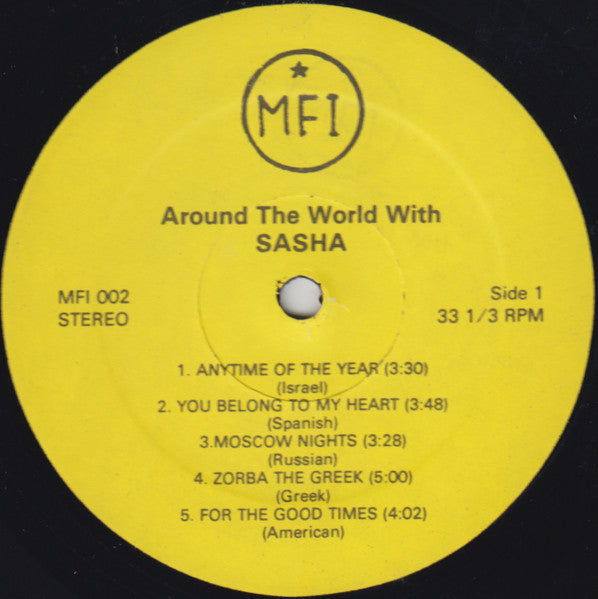 Sasha (43) :  Around The World With Sasha (LP,Album)