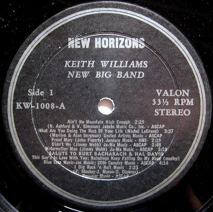 Keith Williams New Big Band : New Horizons (LP,Album)