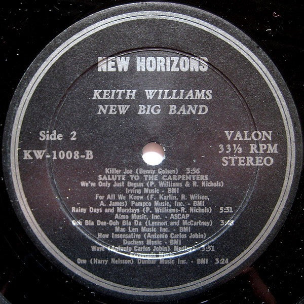 Keith Williams New Big Band : New Horizons (LP,Album)