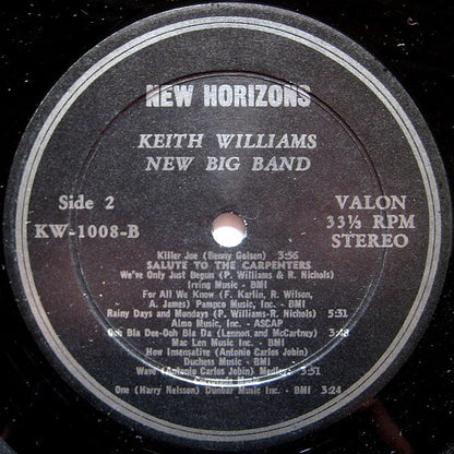 Keith Williams New Big Band : New Horizons (LP,Album)