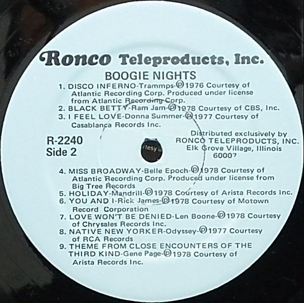 Various : Boogie Nights (LP,Compilation)