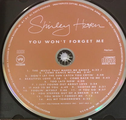 Shirley Horn : You Won't Forget Me (Album)