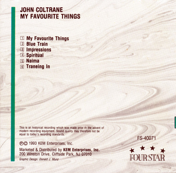 John Coltrane : My Favourite Things (Album,Compilation)