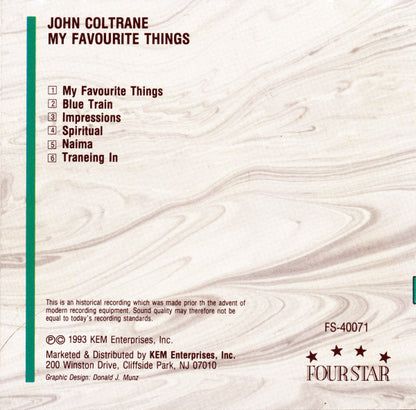 John Coltrane : My Favourite Things (Album,Compilation)