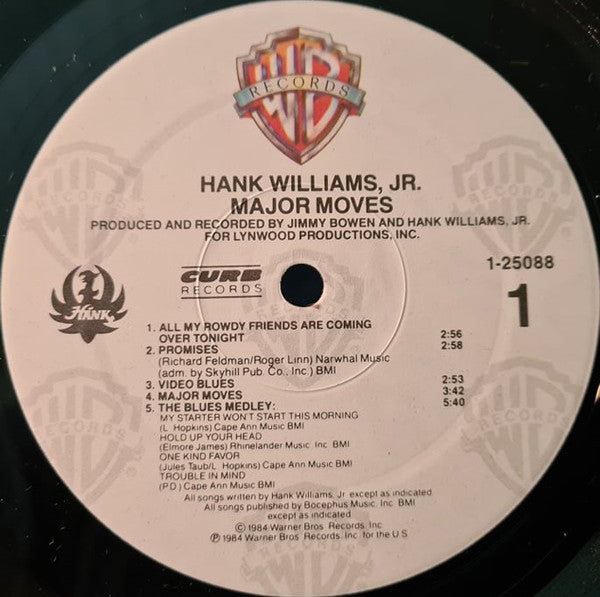 Hank Williams Jr. : Major Moves (LP,Album)