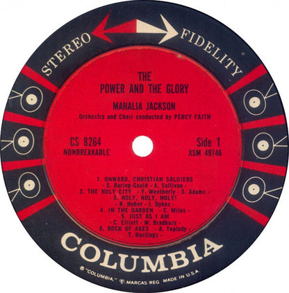 Mahalia Jackson With Orchestra And Choir Conducted By Percy Faith : The Power And The Glory (LP,Album,Stereo)
