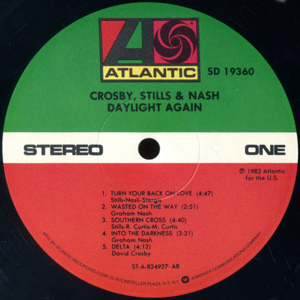 Crosby, Stills & Nash : Daylight Again (LP,Album,Stereo)
