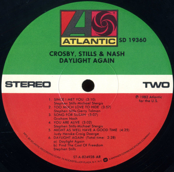 Crosby, Stills & Nash : Daylight Again (LP,Album,Stereo)