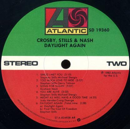 Crosby, Stills & Nash : Daylight Again (LP,Album,Stereo)