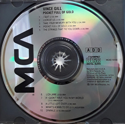 Vince Gill : Pocket Full Of Gold (Album,Club Edition)