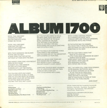 Peter, Paul & Mary : Album 1700 (LP,Album,Repress)