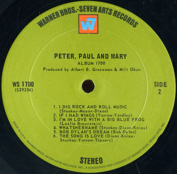 Peter, Paul & Mary : Album 1700 (LP,Album,Repress)