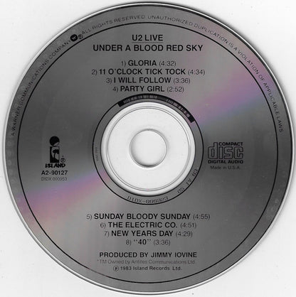 U2 : Under A Blood Red Sky (Live) (Album,Club Edition,Reissue)
