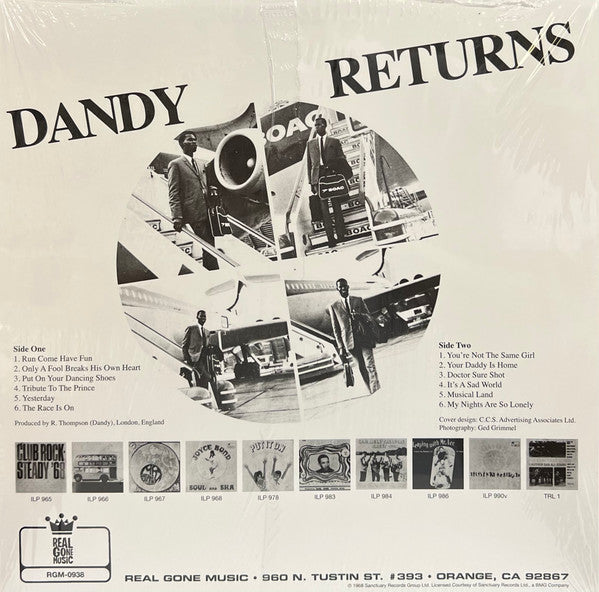 Dandy Livingstone : Dandy Returns (LP,Album,Limited Edition,Reissue)