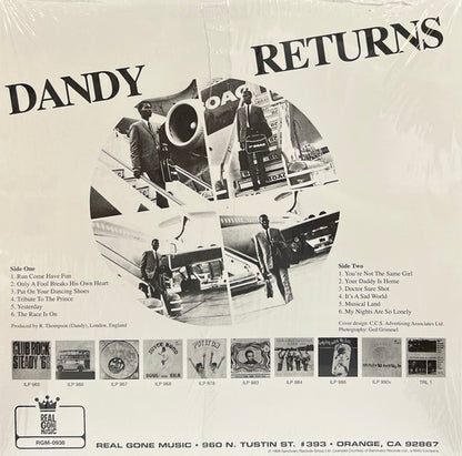 Dandy Livingstone : Dandy Returns (LP,Album,Limited Edition,Reissue)
