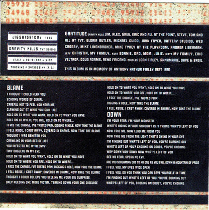 Gravity Kills : Gravity Kills (Album,Stereo)