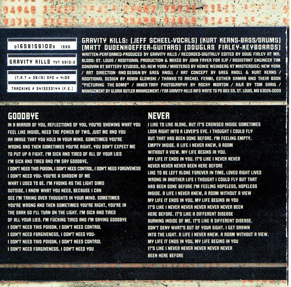 Gravity Kills : Gravity Kills (Album,Stereo)