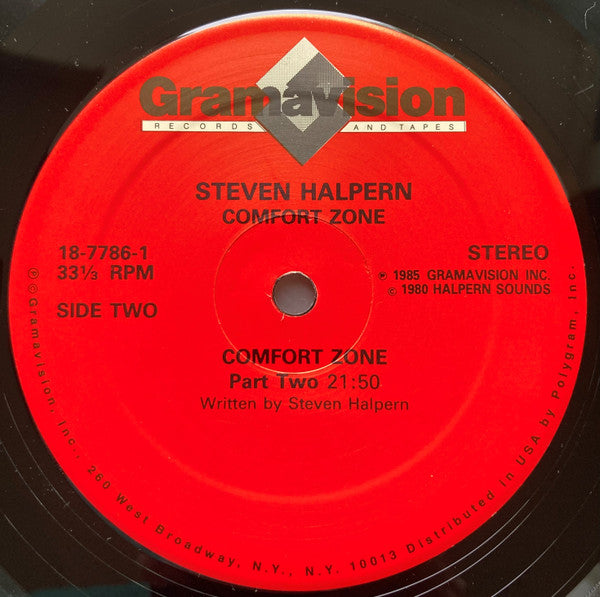 Steven Halpern : Comfort Zone (LP,Album,Reissue)