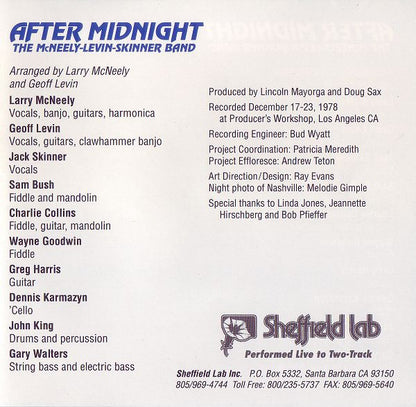 McNeely-Levin-Skinner Band, The : After Midnight (Album)