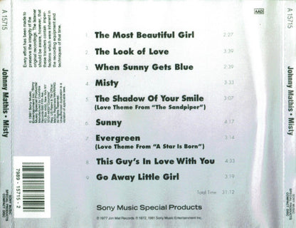 Johnny Mathis : Misty (Compilation,Reissue)
