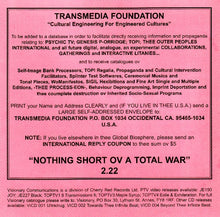 Genesis P-Orridge And Psychic TV Featuring Larry Thrasher : A Hollow Cost (Album)