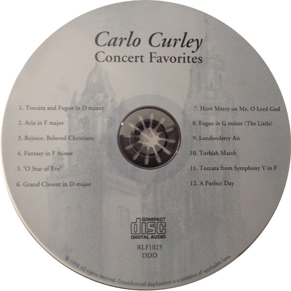 Carlo Curley : Concert Favorites ()
