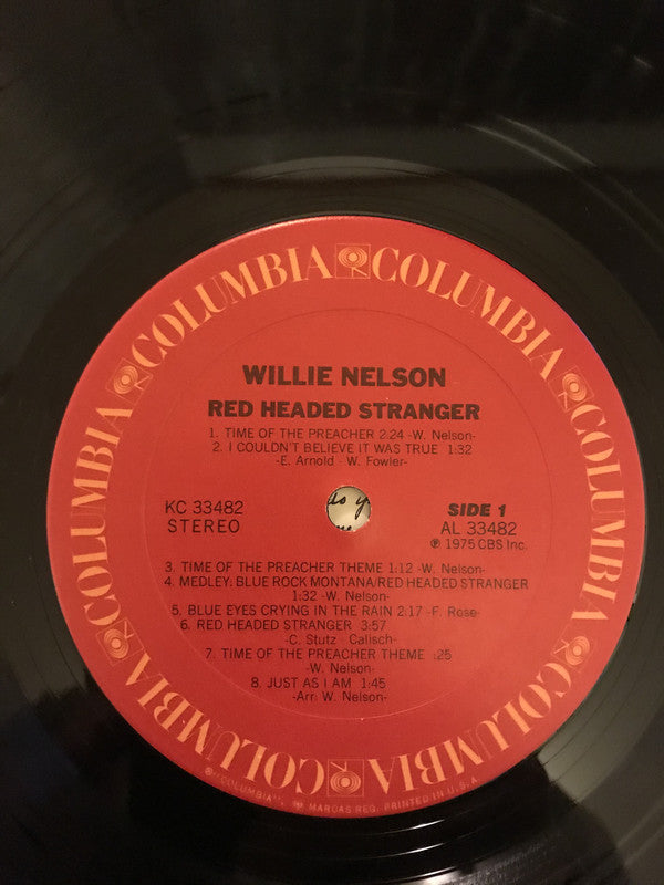 Willie Nelson : Red Headed Stranger (LP,Album,Repress)
