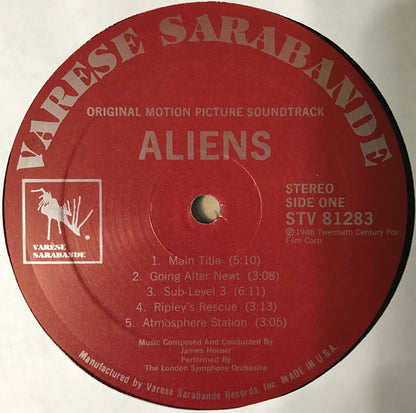 James Horner : Aliens (Original Motion Picture Soundtrack) (LP,Album,Stereo)