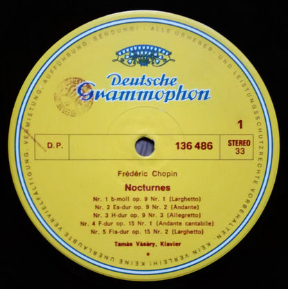 Frédéric Chopin - Tamás Vásáry : Nocturnes Nr. 1-10 (LP,Reissue,Stereo)