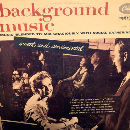 Bill Loose And His Orchestra, Jack Stern And His Orchestra : Background Music - Sweet And Sentimental (LP,Album)