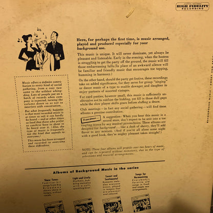 Bill Loose And His Orchestra, Jack Stern And His Orchestra : Background Music - Sweet And Sentimental (LP,Album)