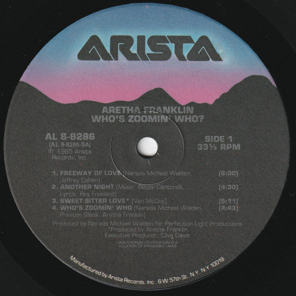 Aretha Franklin : Who's Zoomin' Who? (LP,Album)