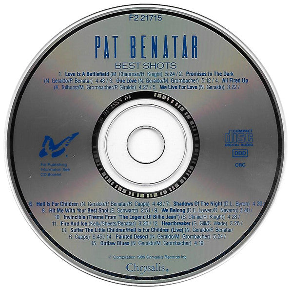 Pat Benatar : Best Shots (Compilation,Club Edition)