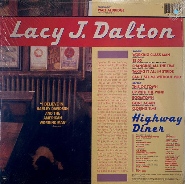 Lacy J. Dalton : Highway Diner (LP,Album)