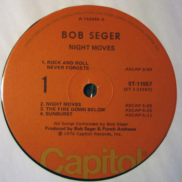 Bob Seger And The Silver Bullet Band : Night Moves (LP,Album,Club Edition)