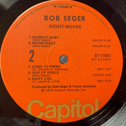 Bob Seger And The Silver Bullet Band : Night Moves (LP,Album,Club Edition)