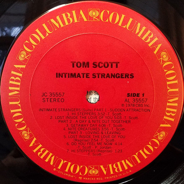 Tom Scott : Intimate Strangers (LP,Album)
