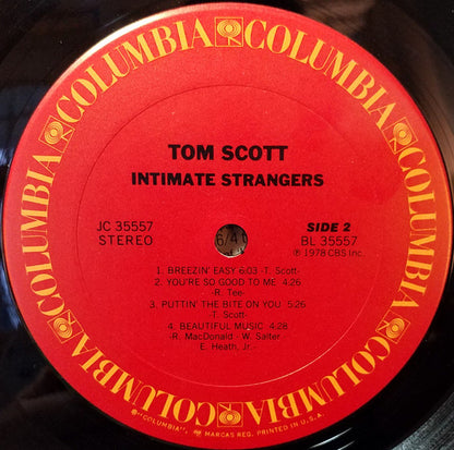 Tom Scott : Intimate Strangers (LP,Album)