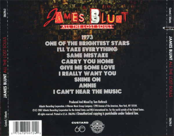 James Blunt : All The Lost Souls (Album)