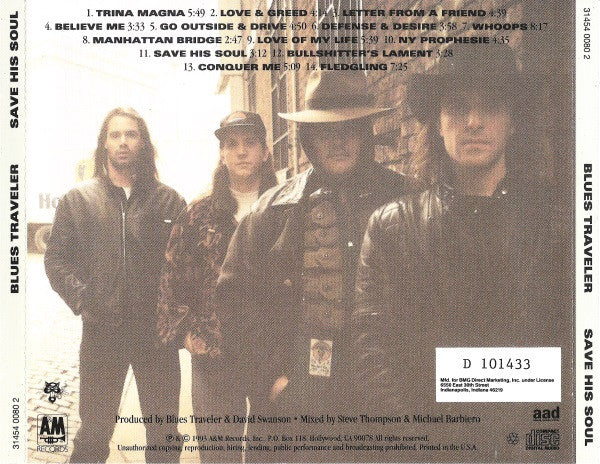 Blues Traveler : Save His Soul (Album,Club Edition)