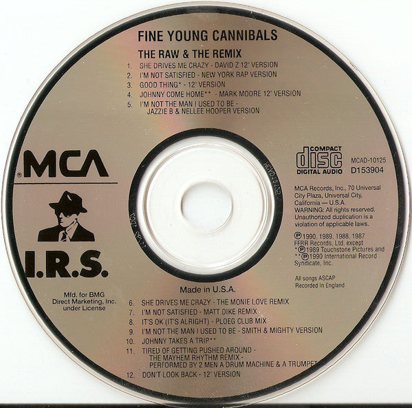 Fine Young Cannibals : The Raw & The Remix (Compilation,Club Edition)