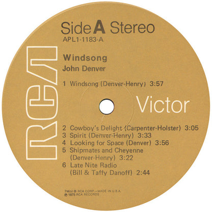 John Denver : Windsong (LP,Album,Stereo)