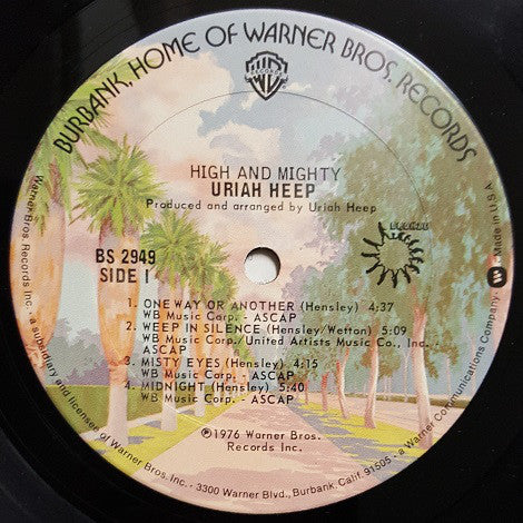 Uriah Heep : High And Mighty (LP,Album)